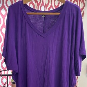 Made By JOHNNY blouse in purple size large